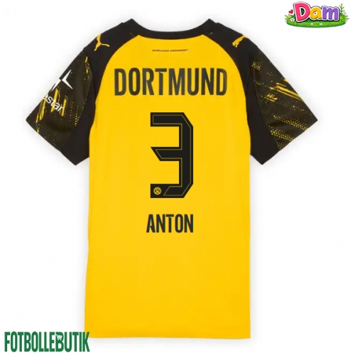 Borussia Dortmund Waldemar Anton #3 Hemmatröja Kvinnor 2025-26 Kortärmad